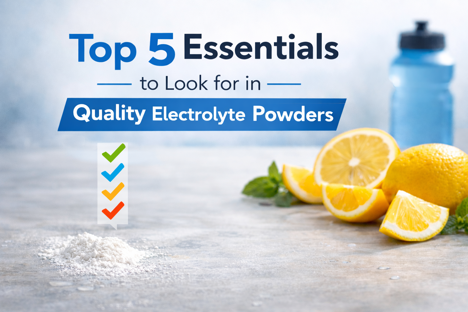 Top 5 Essentials to Look for in Quality Electrolyte Powders
