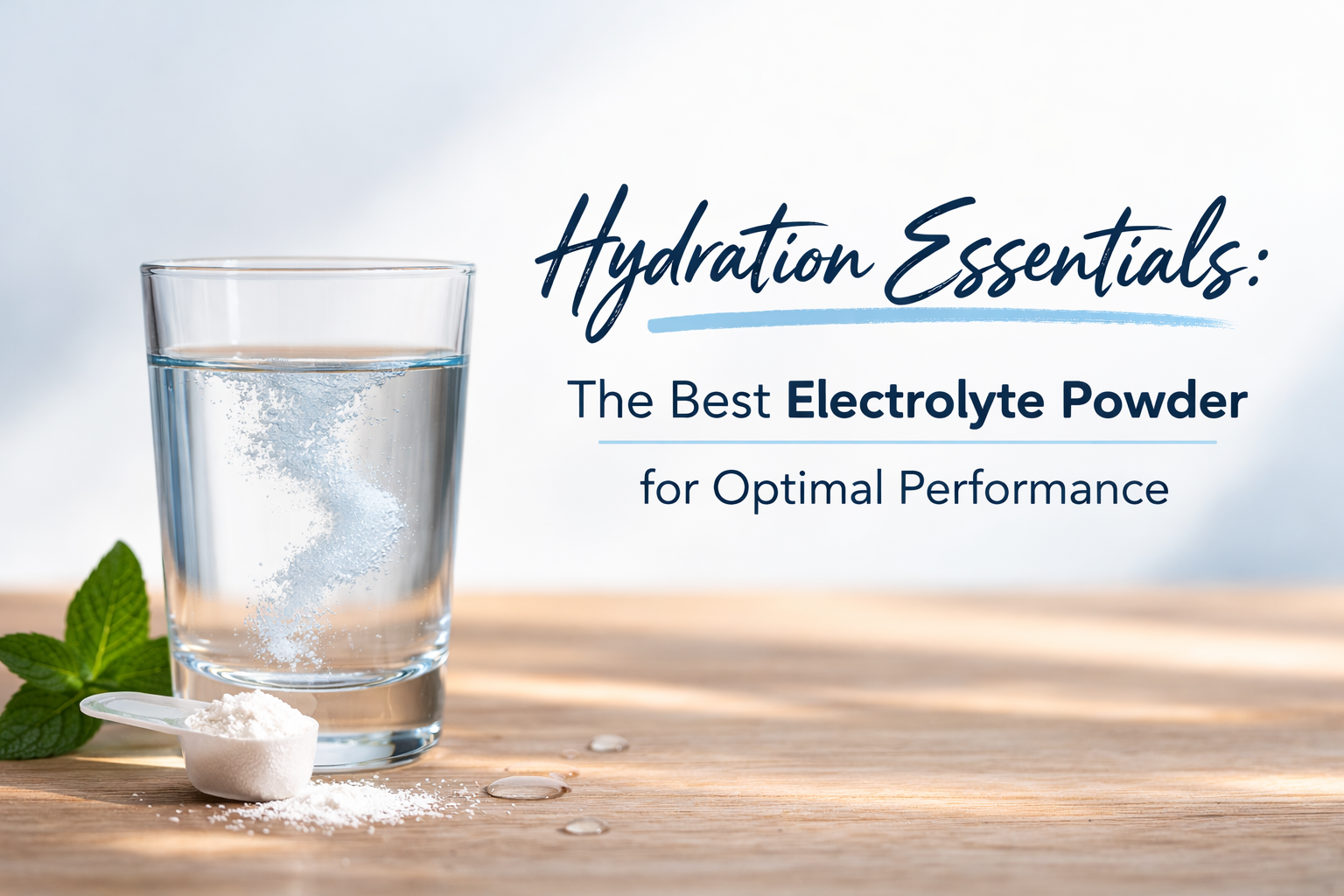 Hydration Essentials: The Best Electrolyte Powder for Optimal Performance